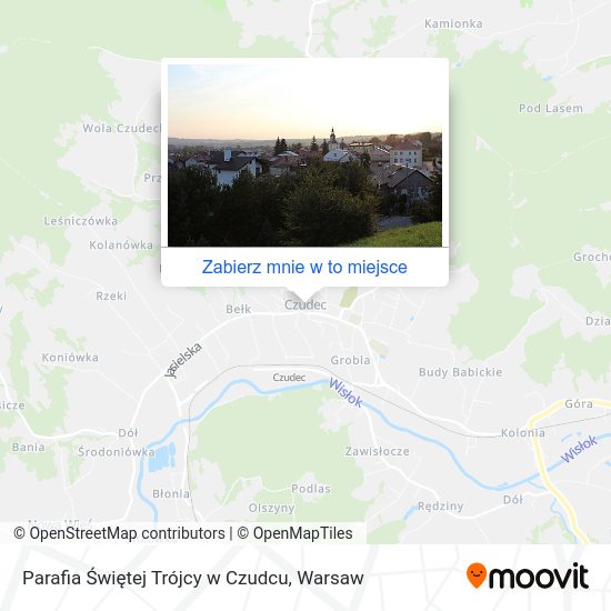 Mapa Parafia Świętej Trójcy w Czudcu