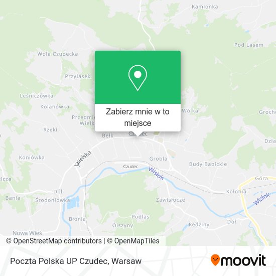 Mapa Poczta Polska UP Czudec