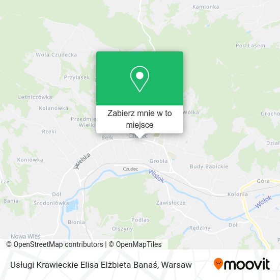 Mapa Usługi Krawieckie Elisa Elżbieta Banaś