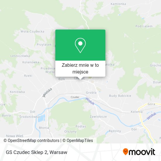 Mapa GS Czudec Sklep 2