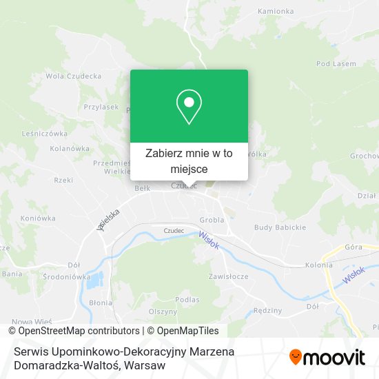 Mapa Serwis Upominkowo-Dekoracyjny Marzena Domaradzka-Waltoś