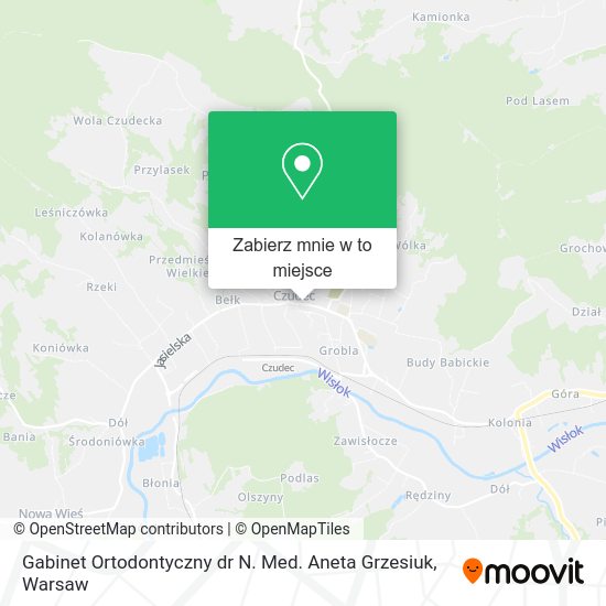 Mapa Gabinet Ortodontyczny dr N. Med. Aneta Grzesiuk