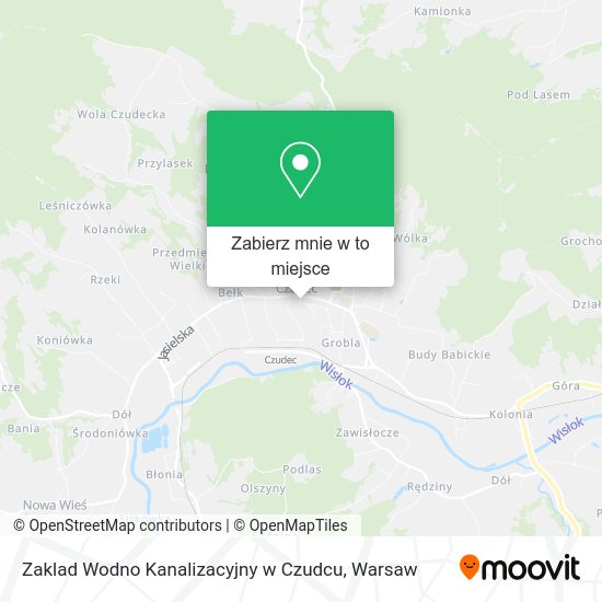 Mapa Zaklad Wodno Kanalizacyjny w Czudcu