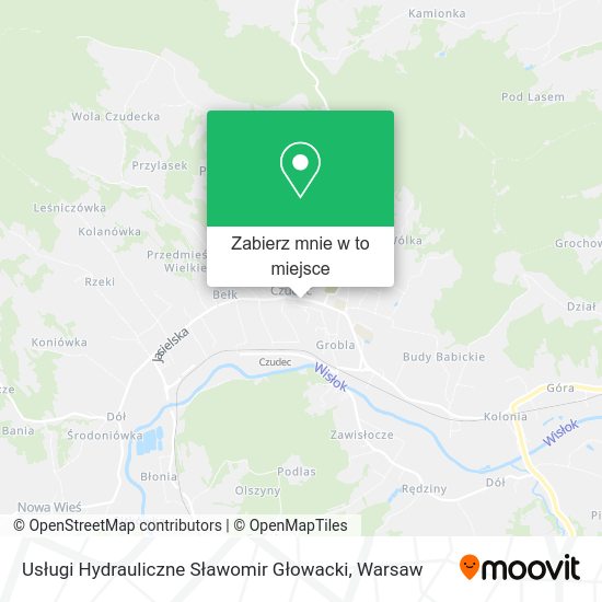 Mapa Usługi Hydrauliczne Sławomir Głowacki