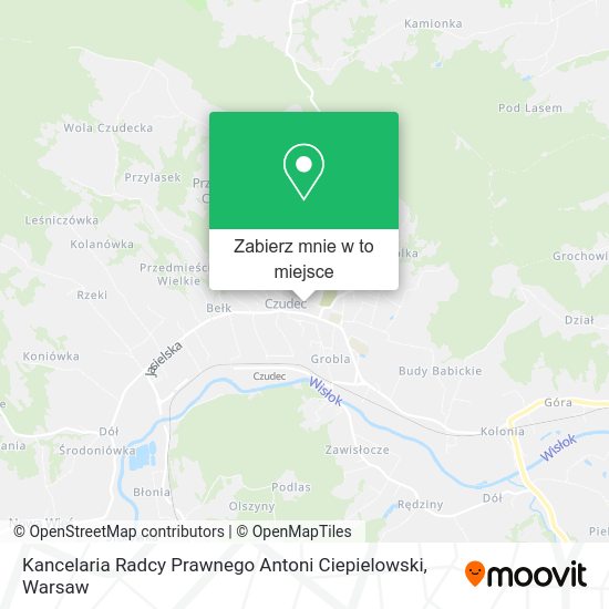 Mapa Kancelaria Radcy Prawnego Antoni Ciepielowski