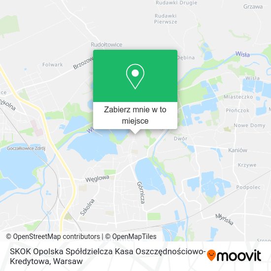 Mapa SKOK Opolska Spółdzielcza Kasa Oszczędnościowo-Kredytowa