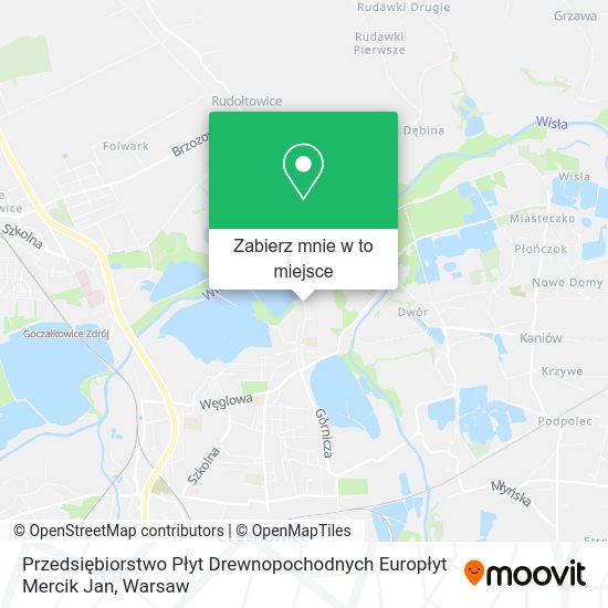 Mapa Przedsiębiorstwo Płyt Drewnopochodnych Europłyt Mercik Jan