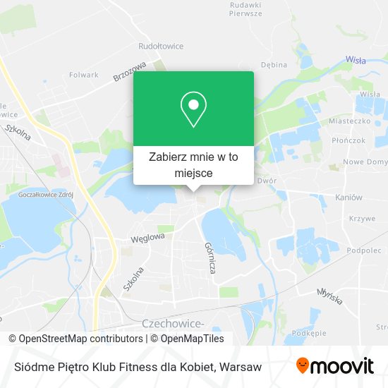 Mapa Siódme Piętro Klub Fitness dla Kobiet