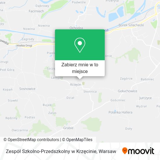 Mapa Zespół Szkolno-Przedszkolny w Krzęcinie