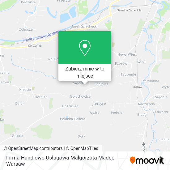 Mapa Firma Handlowo Usługowa Małgorzata Madej