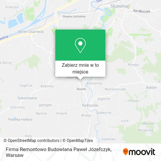 Mapa Firma Remontowo Budowlana Paweł Józefczyk