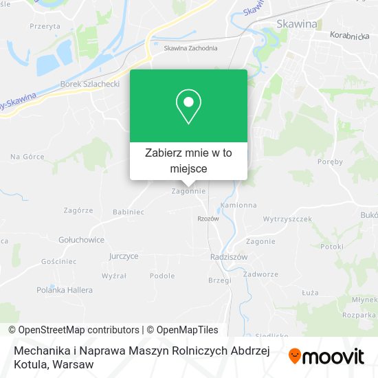 Mapa Mechanika i Naprawa Maszyn Rolniczych Abdrzej Kotula