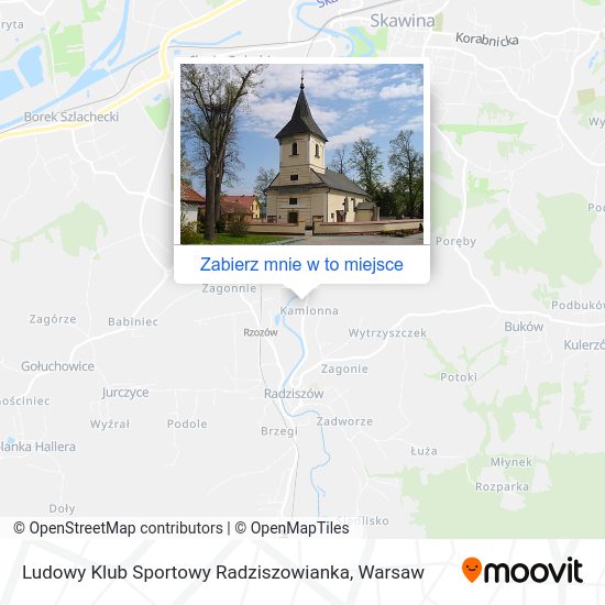 Mapa Ludowy Klub Sportowy Radziszowianka