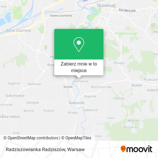 Mapa Radziszowianka Radziszów