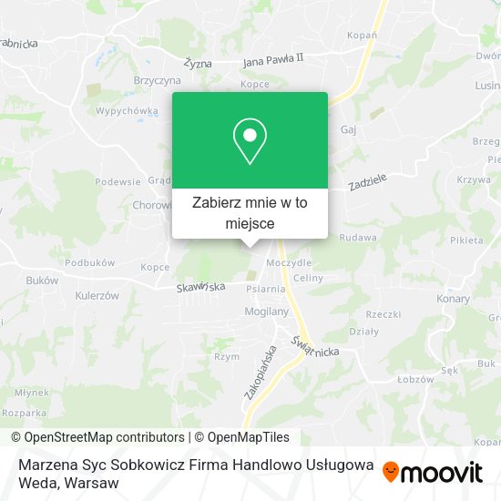 Mapa Marzena Syc Sobkowicz Firma Handlowo Usługowa Weda