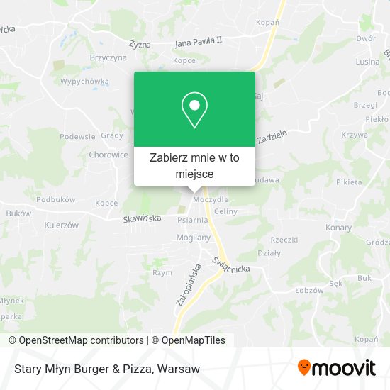 Mapa Stary Młyn Burger & Pizza