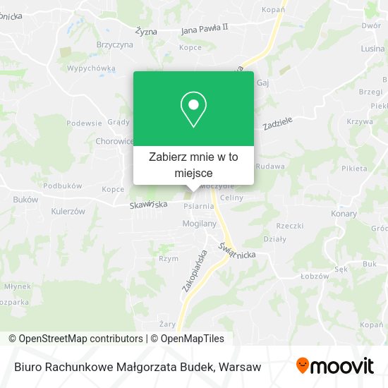 Mapa Biuro Rachunkowe Małgorzata Budek