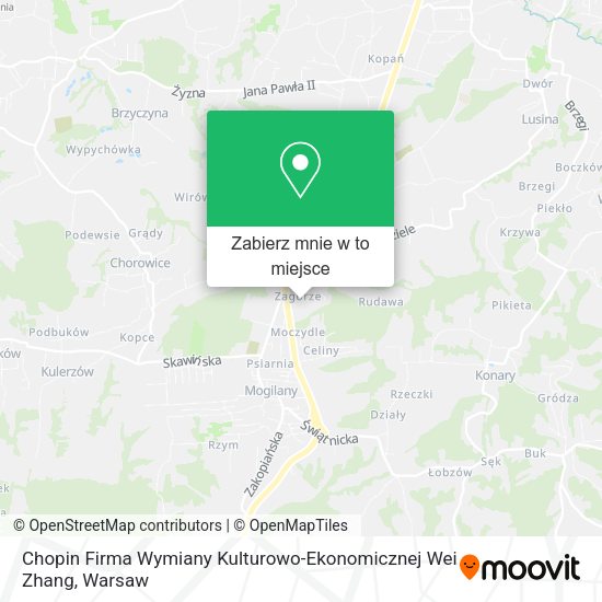 Mapa Chopin Firma Wymiany Kulturowo-Ekonomicznej Wei Zhang