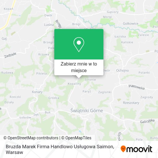 Mapa Bruzda Marek Firma Handlowo Usługowa Saimon