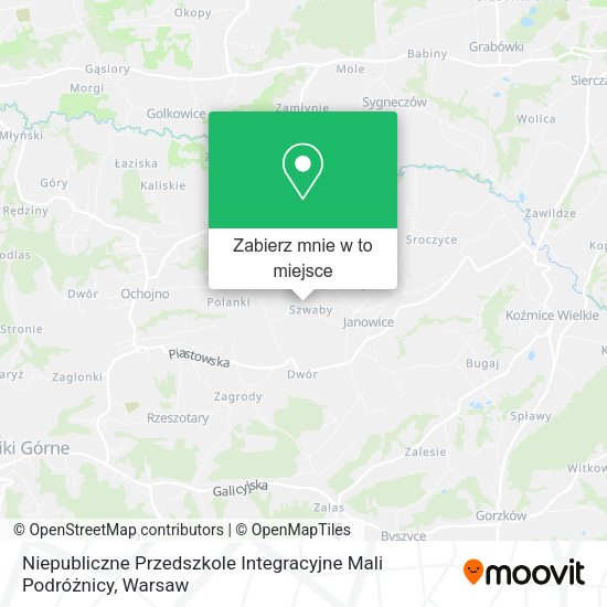 Mapa Niepubliczne Przedszkole Integracyjne Mali Podróżnicy