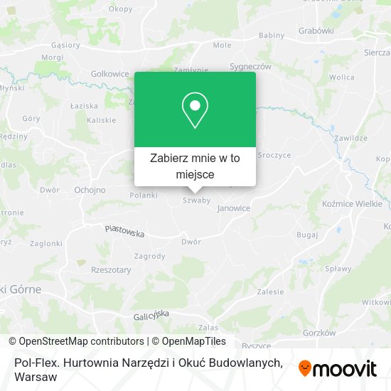 Mapa Pol-Flex. Hurtownia Narzędzi i Okuć Budowlanych