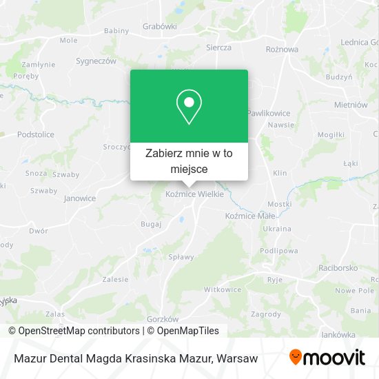 Mapa Mazur Dental Magda Krasinska Mazur