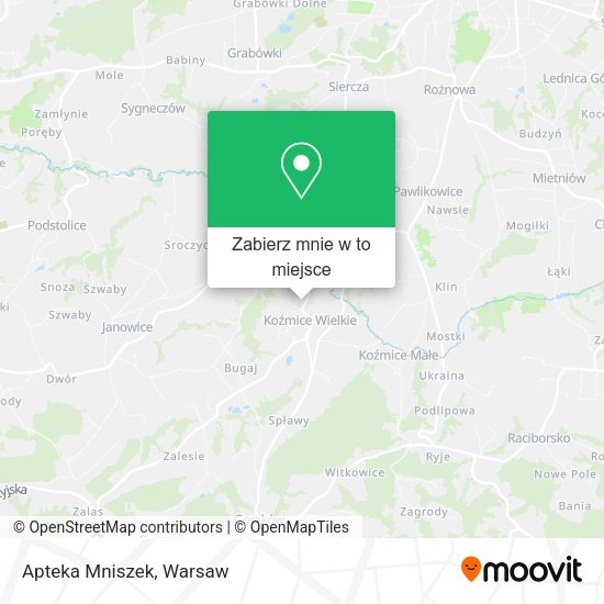 Mapa Apteka Mniszek