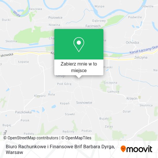 Mapa Biuro Rachunkowe i Finansowe Brif Barbara Dyrga