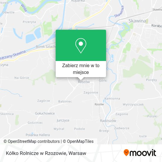 Mapa Kółko Rolnicze w Rzozowie