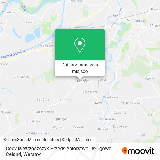 Mapa Cecylia Wrzoszczyk Przedsiębiorstwo Usługowe Celand