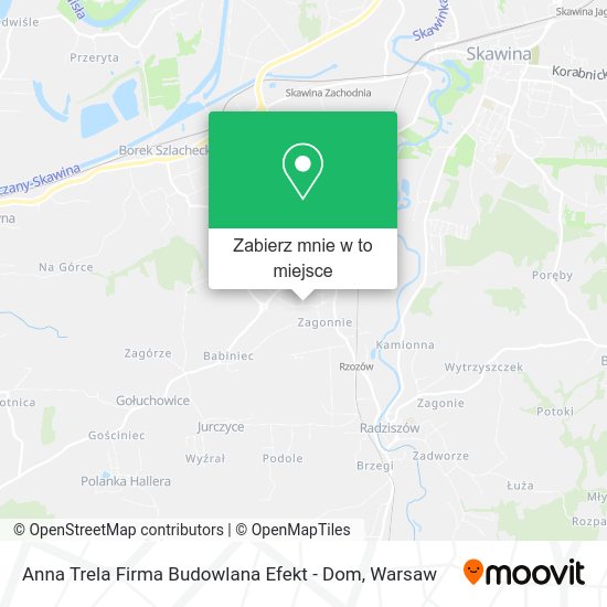 Mapa Anna Trela Firma Budowlana Efekt - Dom