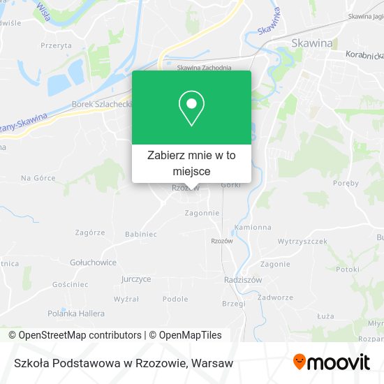 Mapa Szkoła Podstawowa w Rzozowie