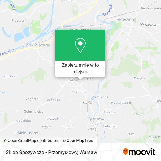 Mapa Sklep Spożywczo - Przemysłowy