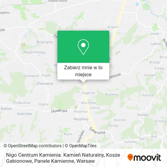 Mapa Nigo Centrum Kamienia. Kamień Naturalny, Kosze Gabionowe, Panele Kamienne