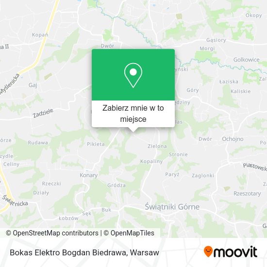 Mapa Bokas Elektro Bogdan Biedrawa