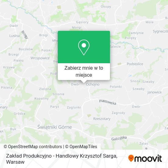 Mapa Zakład Produkcyjno - Handlowy Krzysztof Sarga