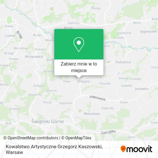 Mapa Kowalstwo Artystyczne Grzegorz Kaszowski