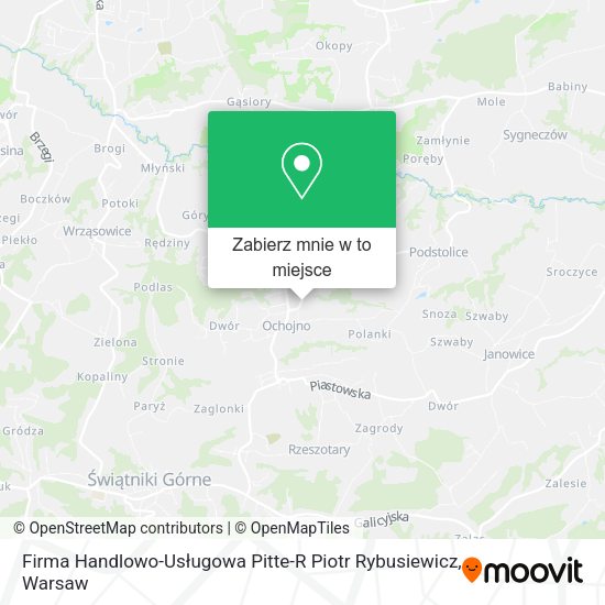 Mapa Firma Handlowo-Usługowa Pitte-R Piotr Rybusiewicz