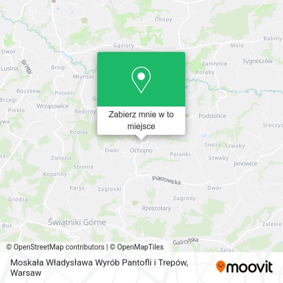 Mapa Moskała Władysława Wyrób Pantofli i Trepów