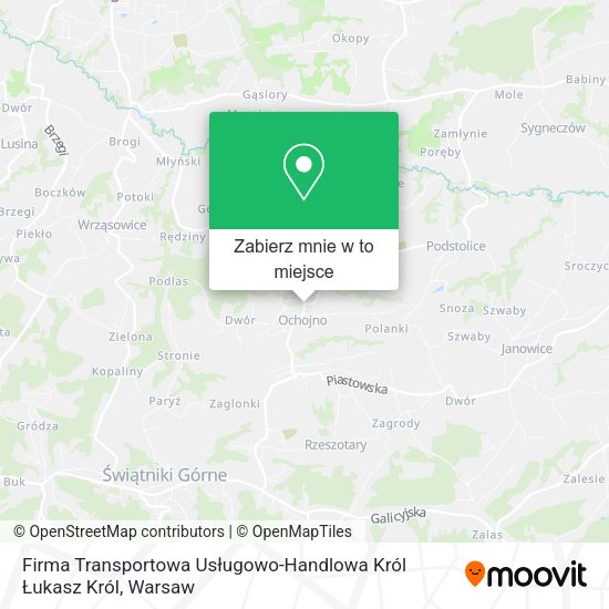 Mapa Firma Transportowa Usługowo-Handlowa Król Łukasz Król