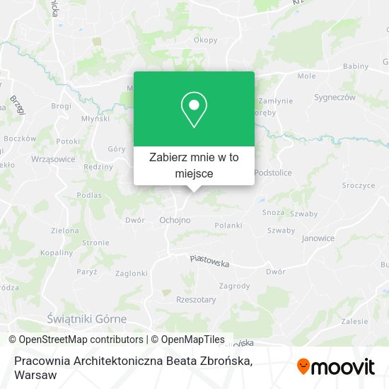 Mapa Pracownia Architektoniczna Beata Zbrońska