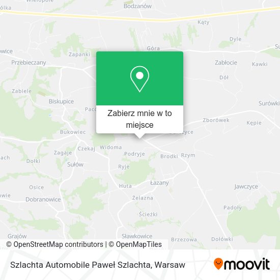 Mapa Szlachta Automobile Paweł Szlachta