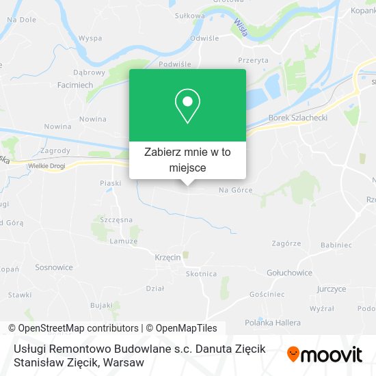 Mapa Usługi Remontowo Budowlane s.c. Danuta Zięcik Stanisław Zięcik