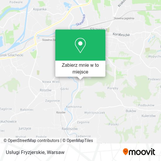 Mapa Usługi Fryzjerskie