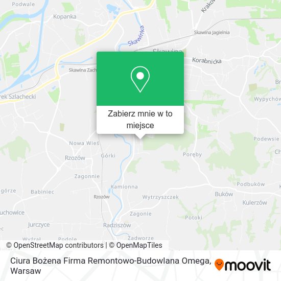 Mapa Ciura Bożena Firma Remontowo-Budowlana Omega