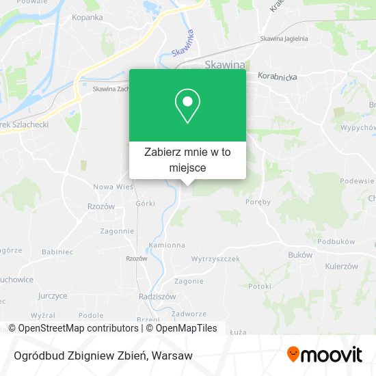 Mapa Ogródbud Zbigniew Zbień