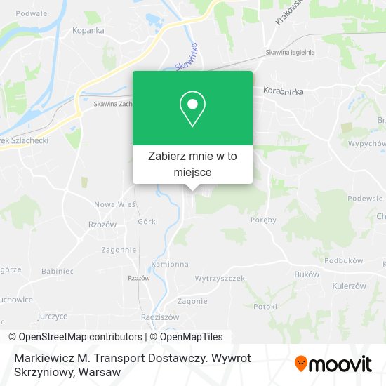 Mapa Markiewicz M. Transport Dostawczy. Wywrot Skrzyniowy