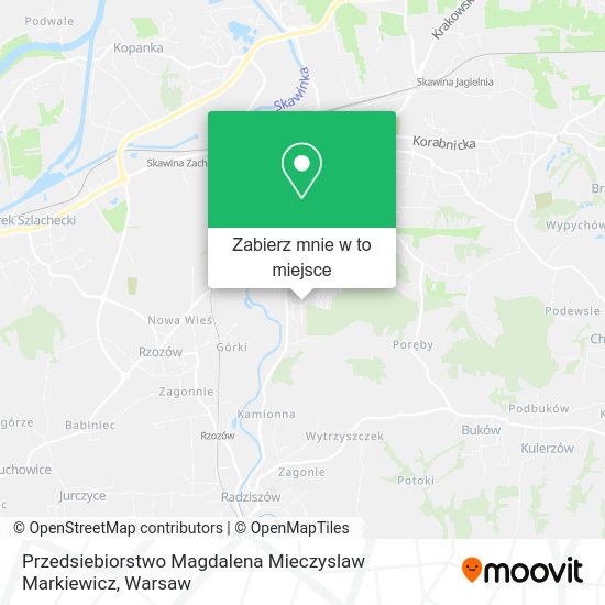 Mapa Przedsiebiorstwo Magdalena Mieczyslaw Markiewicz