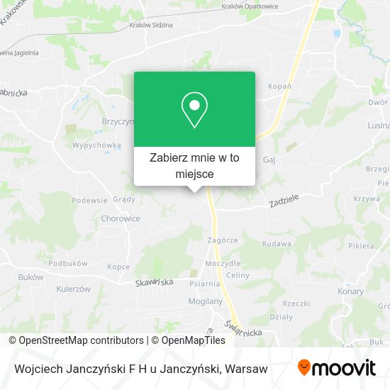 Mapa Wojciech Janczyński F H u Janczyński