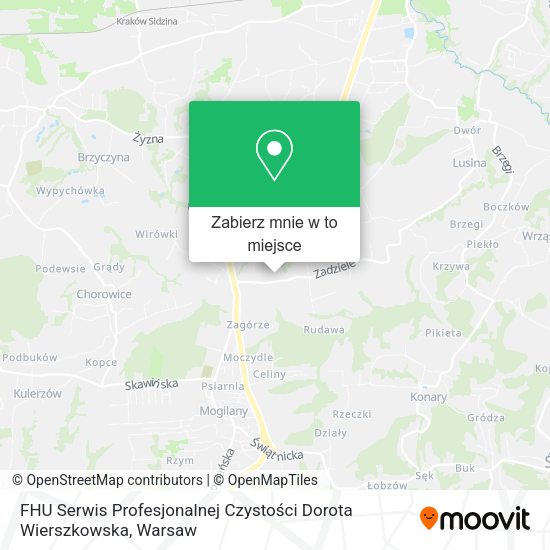 Mapa FHU Serwis Profesjonalnej Czystości Dorota Wierszkowska